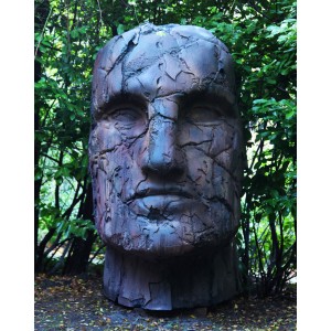 Giant Head by Rod Vass at The Sculpture Park
