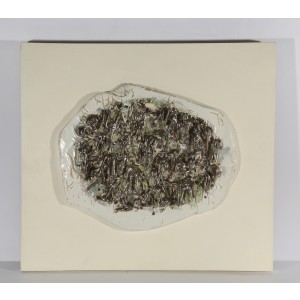 Abstract in Silver and Green (Wall Hanging) by Russell Platt at the sculpture park