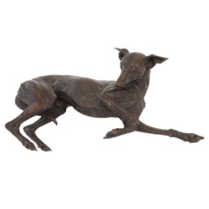 Laying Whippet by Sally Arnup
