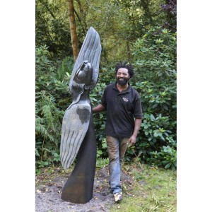 Winged Angel by Tinei Mashaya at The Sculpture Park