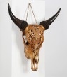 Carved African Wildebeest Skull by Anon. Unknown at the sculpture park
