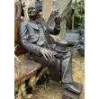 Lifesize Churchill on Bench at The Sculpture Park