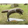 Fox Jumping on Mouse by Lindon Suett at The Sculpture Park