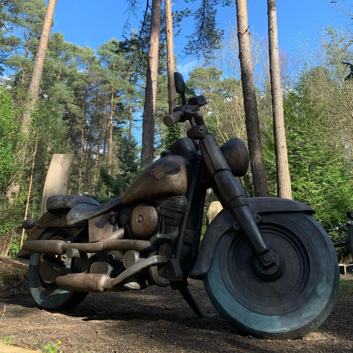 Introducing 'Freedom' by Steve Wood and Clive Morris. Monumental Harley-Davidson at the sculpture park