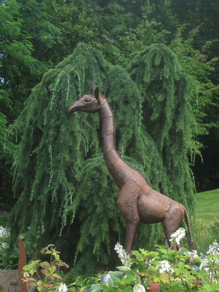 Giraffe from The Sculpture Park in New 'African' garden in Austria