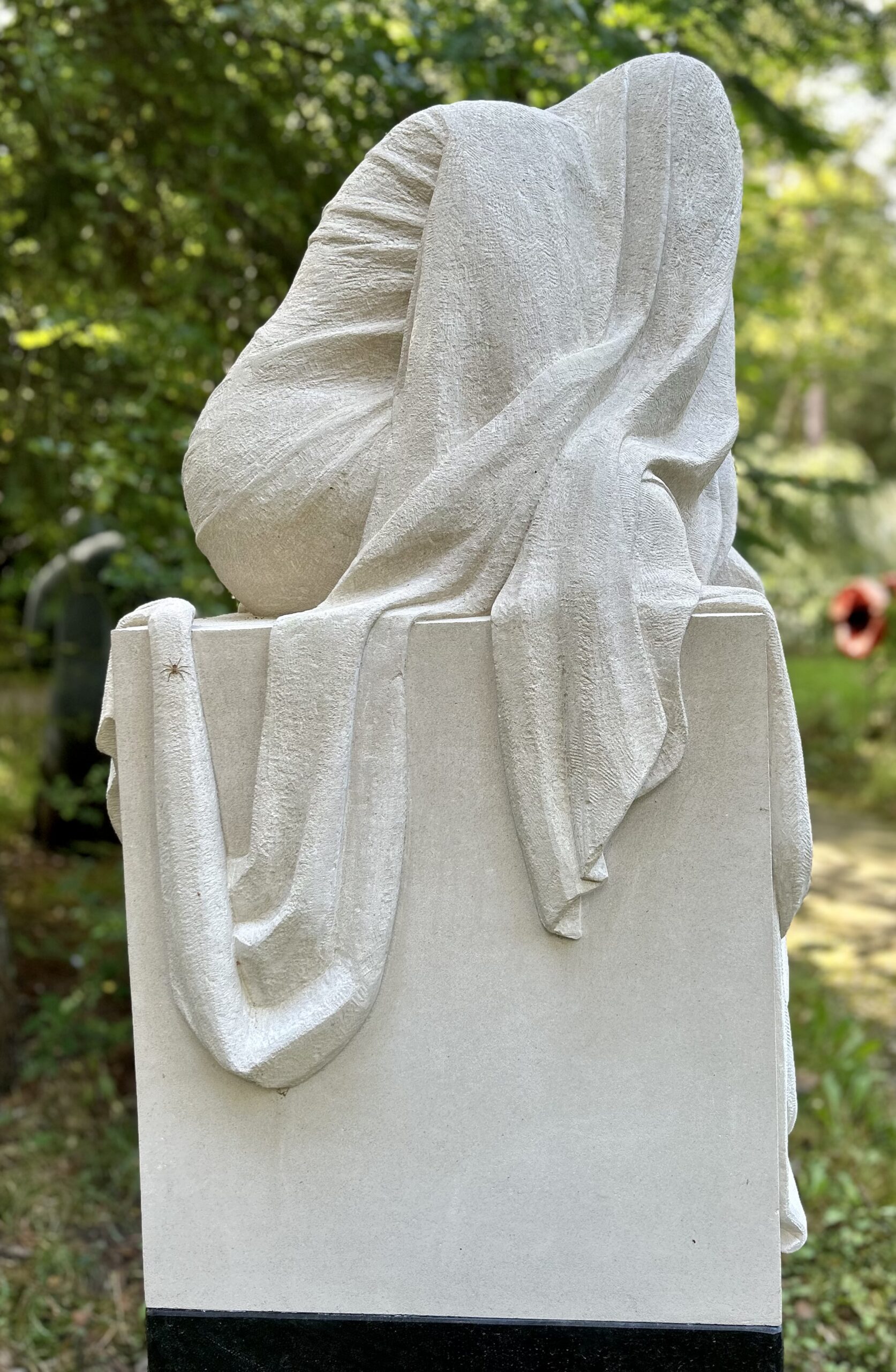 Draped Figure Stone Sculpture