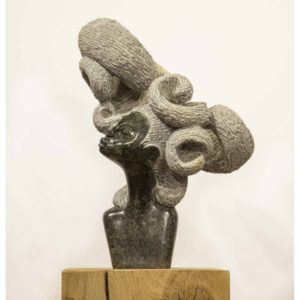 Shona Sculpture - Do you see my Beauty, David White, Opal Stone