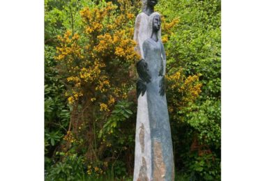 Shona Sculpture Gallery - Mother Daughter, Patrick Sephani, Opalstone