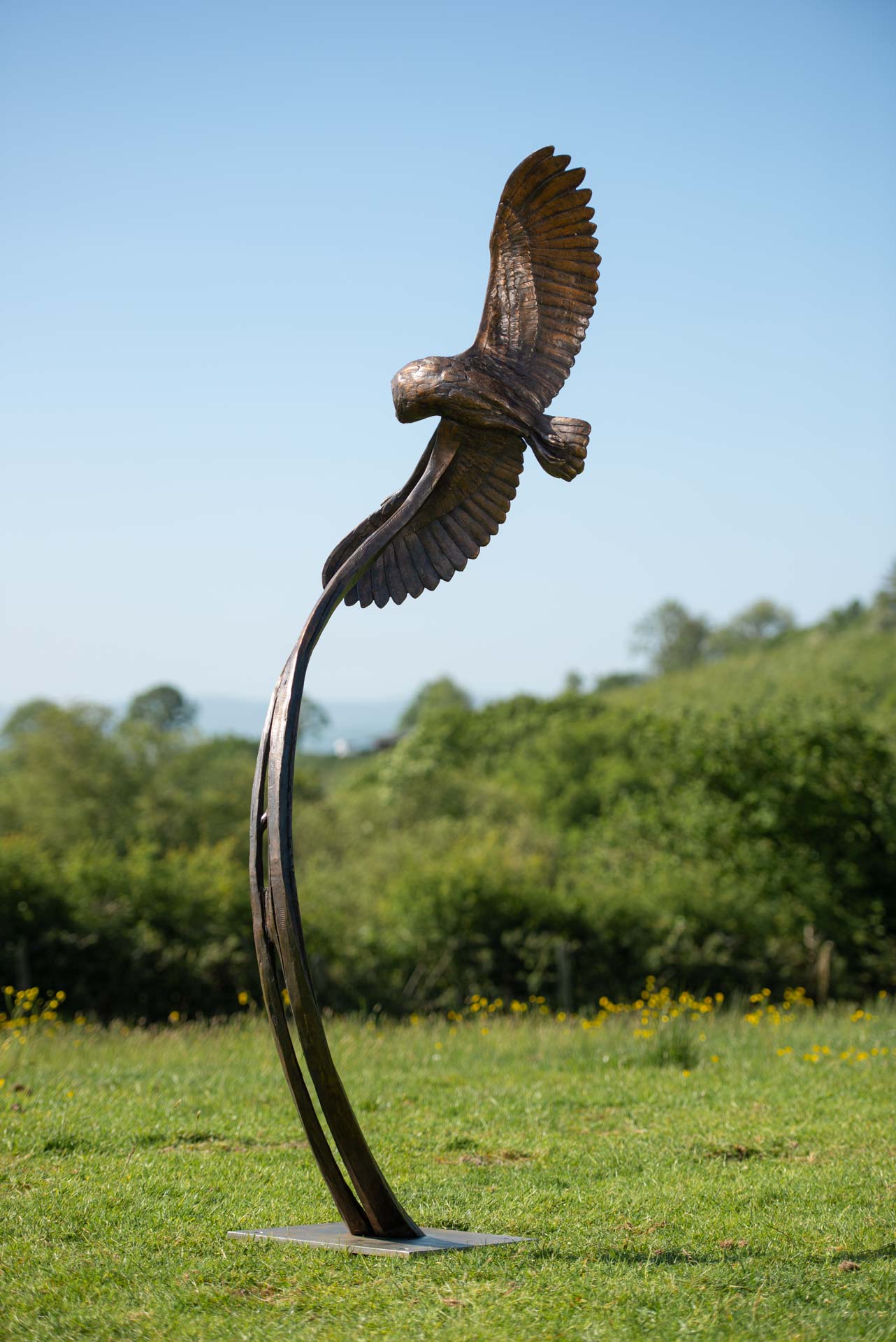 Flying Owl Sculpture