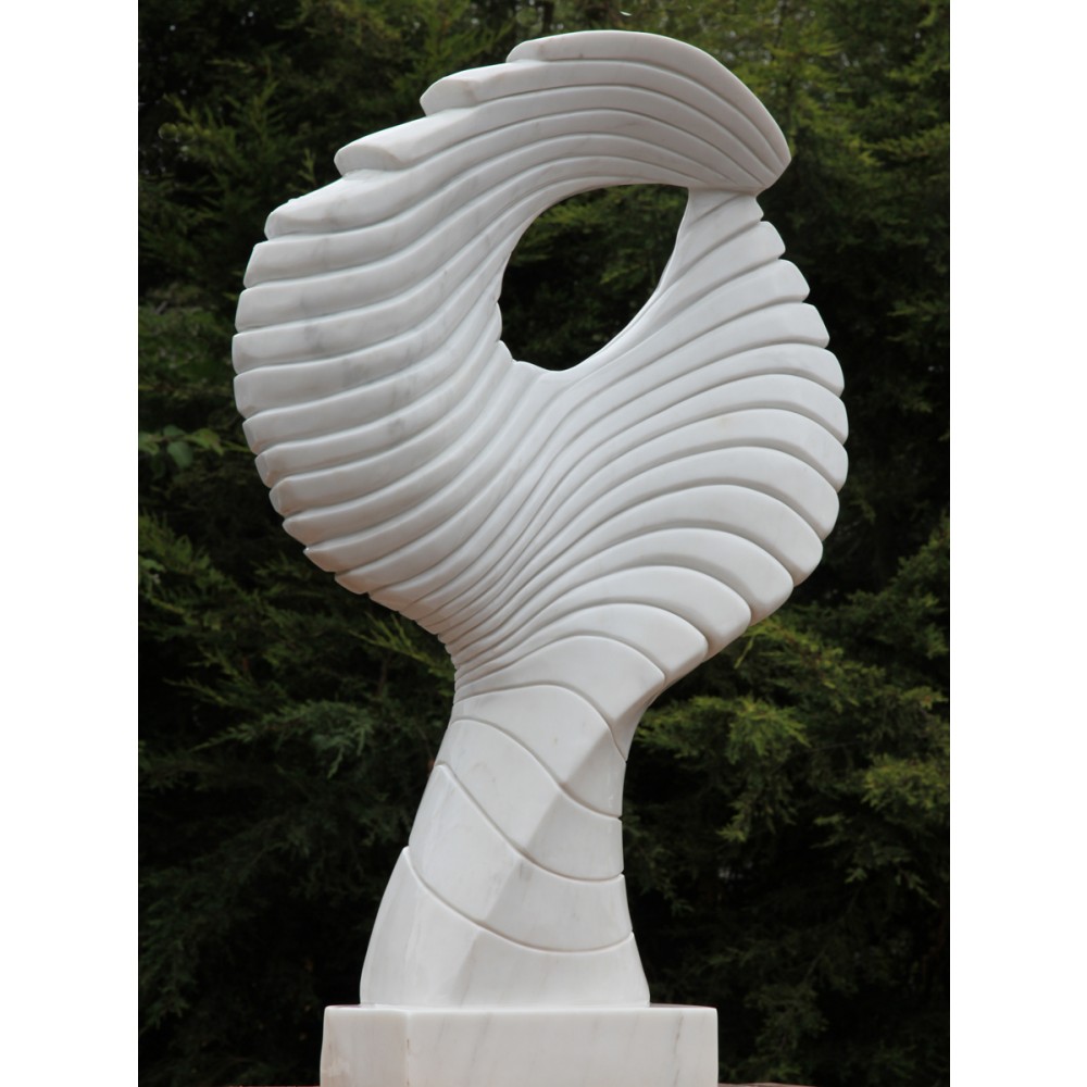 Marble Stone Sculpture Shell by Hongxun Jin